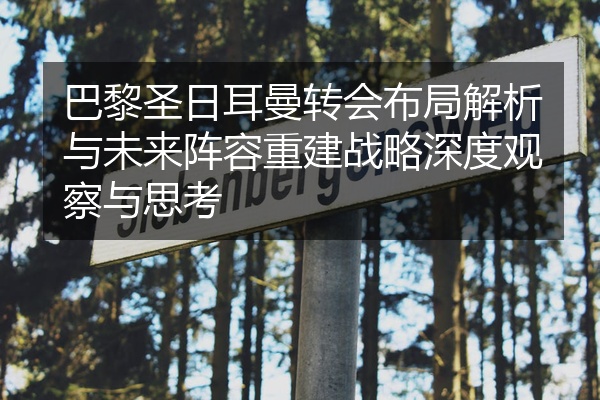 巴黎圣日耳曼转会布局解析与未来阵容重建战略深度观察与思考